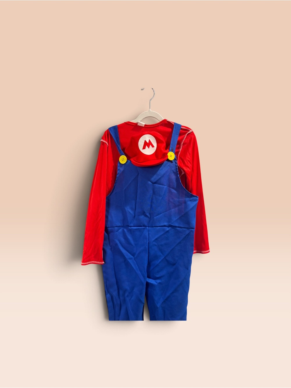 Classic Red & Blue Mario-Style Kids Costume